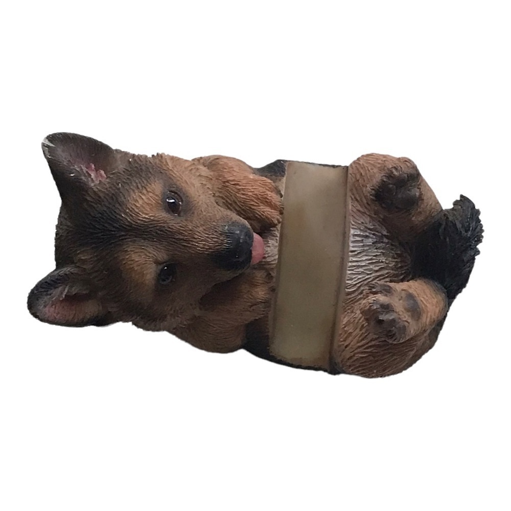 German Man Shepard Carved Figurine.